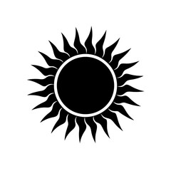 sun weather  forecast vector silhouette 