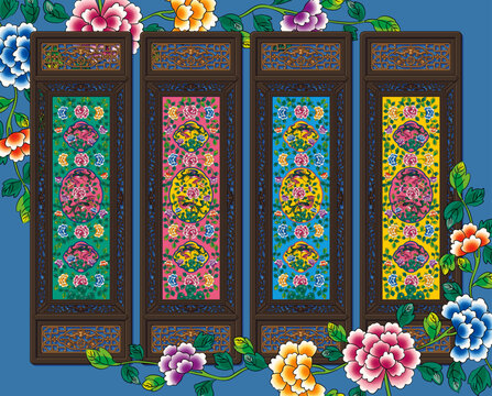 Nyonya Phoenix Wall Panel Illustration