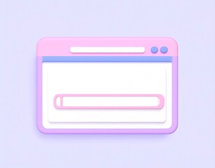 Pastel-colored web browser icon