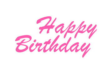 HAPPY BIRTHDAY - Happy Birthday（誕生日おめでとう）の文字の、よく目立つロゴマーク
