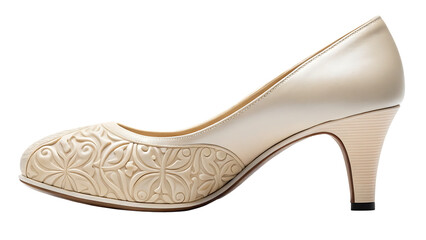 Fototapeta premium High heel shoe with sole detail transparent background