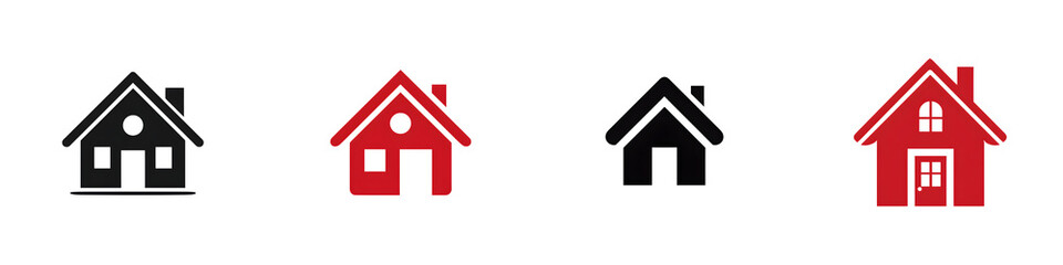 House Icon Set - Simple and Modern Design
