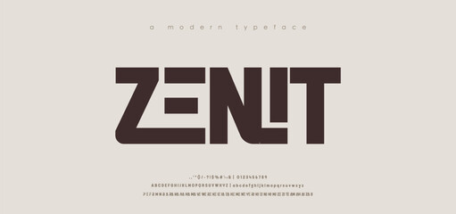 Abstract modern urban alphabet fonts. Typography sport, simple, technology, fashion, digital, future creative logo font. vector illustration
