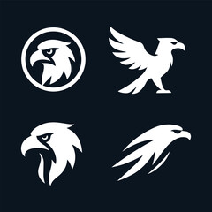 Eagle Silhouette Vector Illustration Design