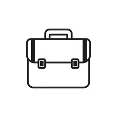 Monochrome Briefcase Illustration Symbolizing Professionalism and Organization A minimalist yet impactful visual representation of a briefcase conveying concepts of business preparedness career focus 