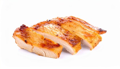 Grilled chicken fillet sliced