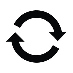 Sign reload refresh icon spinning 2 arrows circle renewable update
