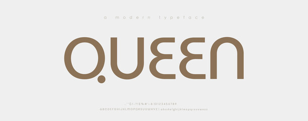 Minimal modern alphabet fonts. Typography minimalist urban digital fashion future creative logo font. vector illustration  © CreativeZeen