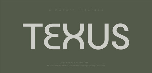 Minimal modern alphabet fonts. Typography minimalist urban digital fashion future creative logo font. vector illustration
