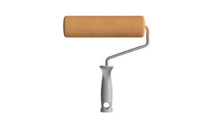 Professional paint roller tool ready for home improvement projects and DIY renovations