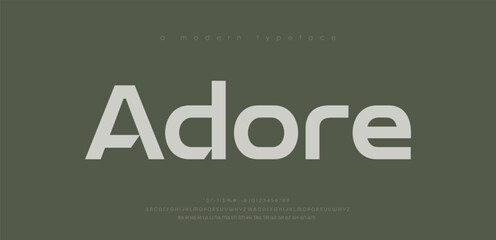 Minimal modern alphabet fonts. Typography minimalist urban digital fashion future creative logo font. vector illustration
