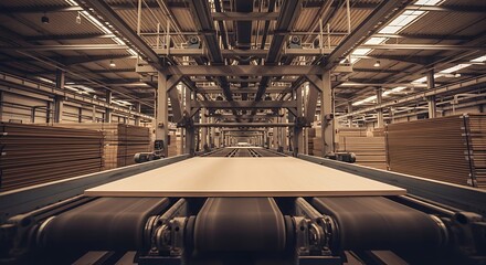 Wood Processing Factory Production Line.