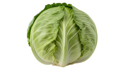 Fresh vibrant green cabbage head ready for healthy cooking and farm to table meals