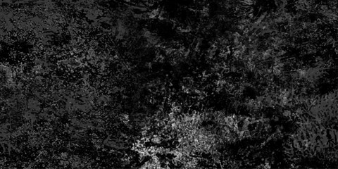 Abstract black grunge texture with dust grain and scratch patterns, dark concrete surface effect, distressed overlay background for vintage and cinematic style.