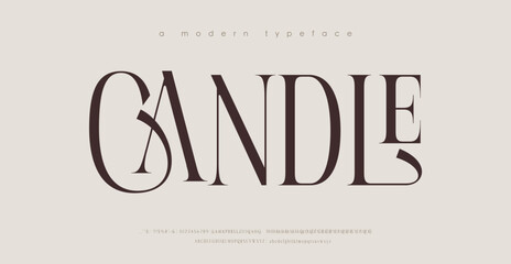 Elegant alphabet beauty logo font. Classic beautiful Modern luxury Serif Letter Minimal Fashion. Typography decoration logotype fonts, wedding, logos. vector illustration
