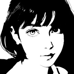 cute girl transparent background