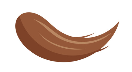 Fototapeta premium Stylized chocolate swirl illustration with sleek lines and warm brown tones, ideal for confectionery and dessert themed designs with a minimalist