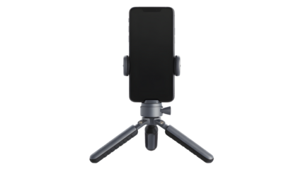 Capture professional content with this sleek smartphone tripod and holder, perfect for vlogging and photography