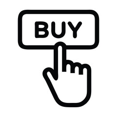 Order, purchase, buy and booking button flat icon 