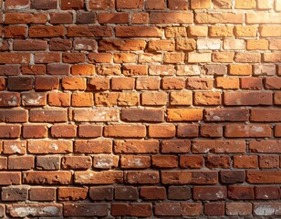 Obraz premium A weathered brick wall in sunlight