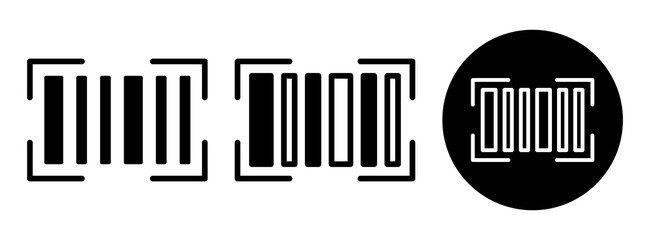 Obraz premium Barcode Scanner Icon Collection � Glyph & Mixed Style