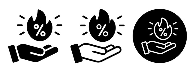 Hot Deal Icon Collection � Glyph & Mixed Style