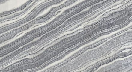 grey and white banded marble with diagonal patterns, elegant natural stone, polished slab for minimalist countertops, sophisticated wall features, and sleek interior design


