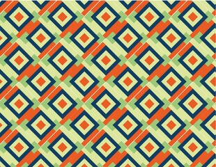Bold Geometric Plaid Fabric Pattern with Vibrant Colors