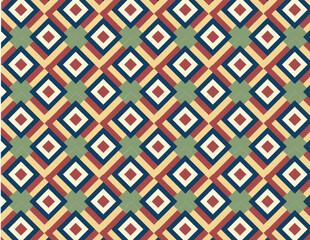 Bold Geometric Plaid Fabric Pattern with Vibrant Colors