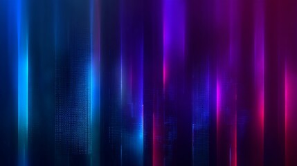 Vibrant vertical light streaks in shades of blue, purple, pink,