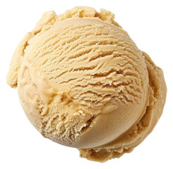 Obraz na płótnie Canvas PNG Creamy vanilla ice cream scoop