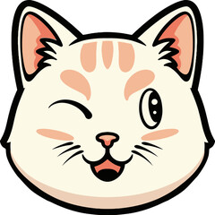 Adorable Cat Cartoon Character