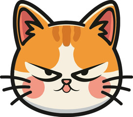 Adorable Cat Cartoon Character