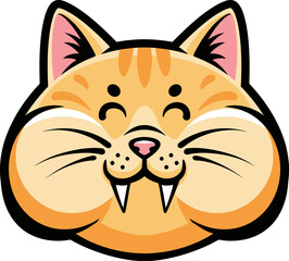 Adorable Cat Cartoon Character
