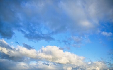 Sky Replacement Blue Sky And Low Clouds