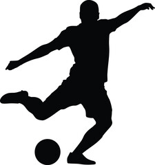 Obraz premium Football Player SVG | Personalized Sports Silhouette Cut File 