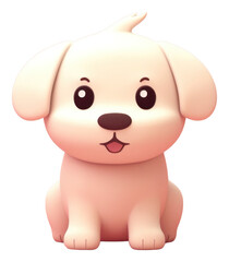 Fototapeta premium PNG Dog figurine cartoon cute.