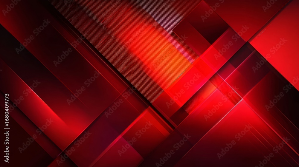 Sticker abstract red geometric composition with futuristic speed technology design, dynamic vector illustrat
