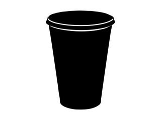 coffee paper cup simple   silhouette vector,coffee paper cup s icon