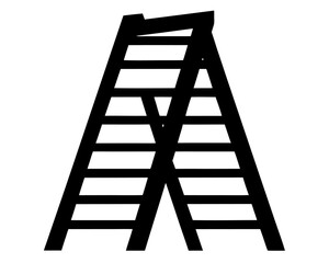 ladder silhouette vector,ladder icon vector