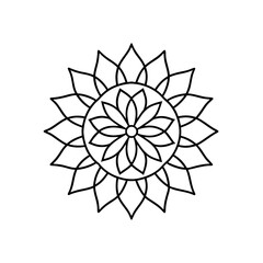 mandala pattern with vibrant powders