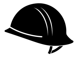 safety Helmet black silhouette vector,Hard hat icon 
