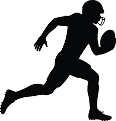Football Player SVG | Personalized Sports Silhouette Cut File 