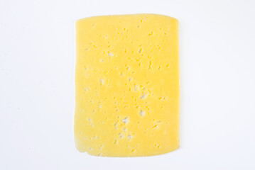 cheese slice, isolated on white background