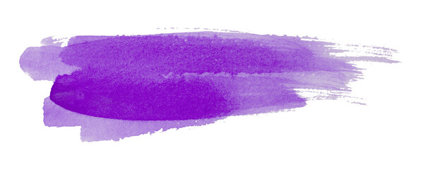 purple watercolor background. Artistic hand paint. Isolated on transparent background.