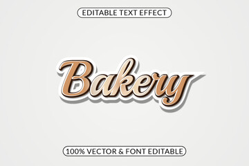 Bakery Chocolate Text Effect Editable
