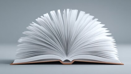 Open book with fanned pages