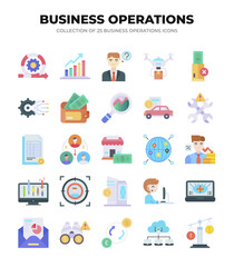 Collection of 25 Business Operations Icons. Streamline Your Workflow