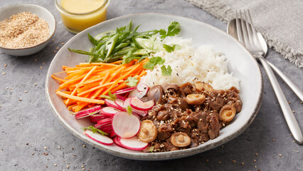 Asian jackfruit bowl
