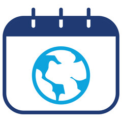 Earth Day mixed color icon